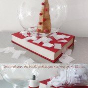 DIY : décoration de Noël poétique en rouge et blanc