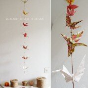 DIY : guirlande de grues en origami