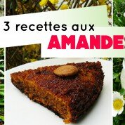 Recette : lait d’amandes, crème végétale, gâteau aux amandes