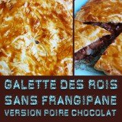 Galette des Rois sans frangipane version poire chocolat